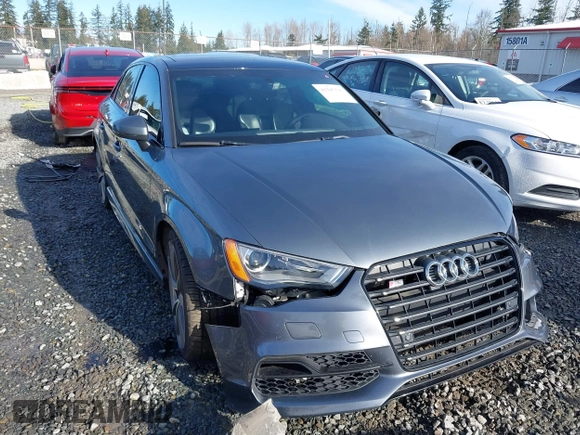 2016 Audi S3 Premium Plus with VIN WAUB1GFF8G1097864, listed as a IAAI auction lot 41507536 with 47,802 mi miles. Bid and sale history available at carsss.com. Image 1.