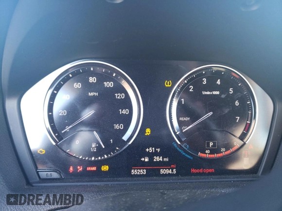 2018 BMW 2 Series 230i xDrive with VIN WBA2J3C53JVA49891, listed as a Copart auction lot 75574104 with 55,253 mi miles and Salvage title. Bid and sale history available at DreamBid. Image 9.