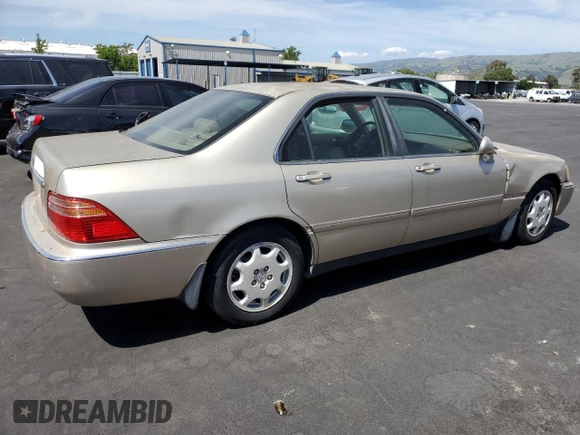 2000 Acura RL with VIN JH4KA9658YC001712, listed as a Copart auction lot 54246445 with 220,654 mi miles and Salvage Title. Bid and sale history available at carsss.com. Image 3.