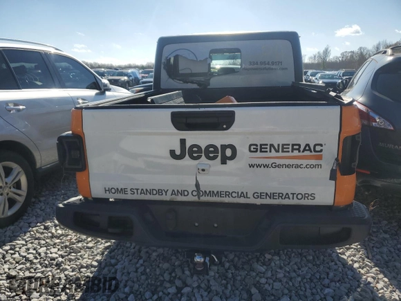 2022 Jeep Gladiator Willys with VIN 1C6HJTAG9NL146049, listed as a Copart auction lot 85444004 with Not provided miles and Salvage title. Bid and sale history available at DreamBid. Image 6.