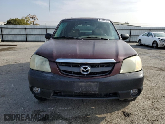 2002 Mazda Tribute LX with VIN 4F2CU08172KM34759, listed as a Copart auction lot 81631974 with 254,286 mi miles and Salvage Title. Bid and sale history available at carsss.com. Image 5.