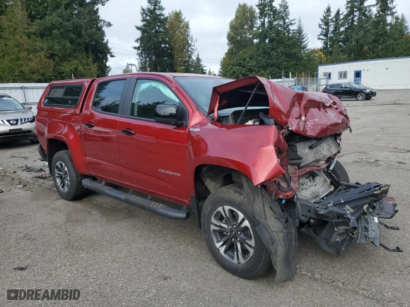 2021 Chevrolet Colorado 4WD Z71 with VIN 1GCPTDE19M1249069, listed as a Copart auction lot 72277473 with 34,271 mi miles and Salvage Title. Bid and sale history available at carsss.com. Image 4.