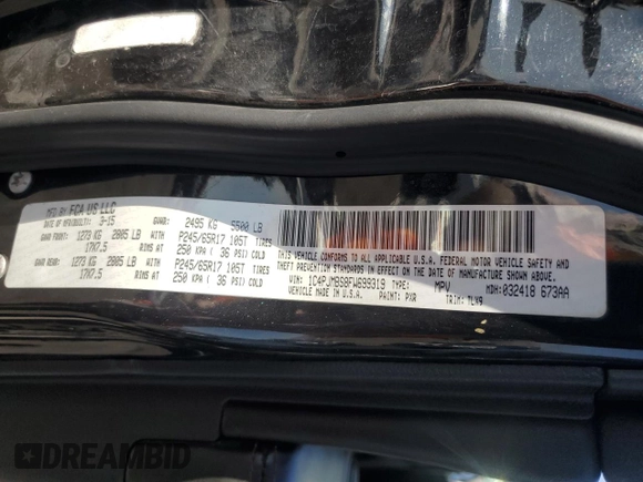 2015 Jeep Cherokee Trailhawk with VIN 1C4PJMBS8FW699319, listed as a Copart auction lot 61612245 with 173,581 mi miles and Clean title. Bid and sale history available at DreamBid. Image 12.