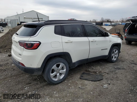 2018 Jeep Compass Latitude with VIN 3C4NJDBBXJT373401, listed as a Copart auction lot 50025585 with 125,182 mi miles and Salvage title. Bid and sale history available at DreamBid. Image 3.