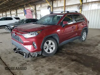 2019 Toyota RAV4 Hybrid XLE with VIN 2T3RWRFV7KW018121, listed as a Copart auction lot 53134755 with 184,512 mi miles and Clean Title. Bid and sale history available at carsss.com. Image 1.