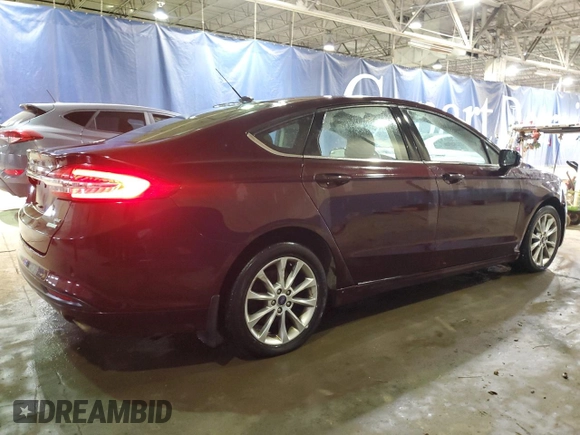 2017 Ford Fusion SE with VIN 3FA6P0HD1HR166686, listed as a Copart auction lot 51550065 with 98,235 mi miles and Clean Title. Bid and sale history available at DreamBid. Image 3.