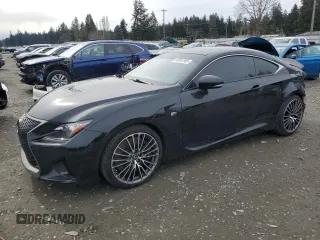2015 Lexus RC F with VIN JTHHP5BC0F5000738, listed as a Copart auction lot 44816165 with 64,630 mi miles and Salvage Title. Bid and sale history available at carsss.com. Image 1.