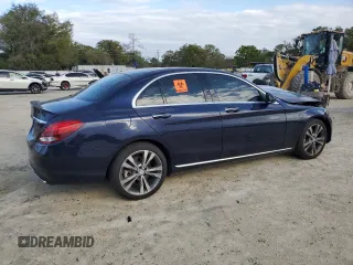 2016 Mercedes-Benz C 300 with VIN WDDWF4JB7GR145676, listed as a Copart auction lot 50071765 with 43,350 mi miles and Salvage Title. Bid and sale history available at carsss.com. Image 3.