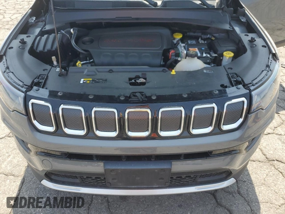 2022 Jeep Compass Limited с VIN 3C4NJDCB7NT117219, выставлен на аукционе Copart как лот 60330765 с пробегом 25 760 миль миль и Списание • Salvage title. История ставок и продаж доступна на DreamBid. Изображение 12.