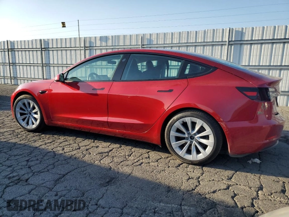 2021 Tesla Model 3 Standard Range Plus with VIN 5YJ3E1EA0MF939193, listed as a Copart auction lot 44625105 with 30,679 mi miles and Salvage Title. Bid and sale history available at DreamBid. Image 2.