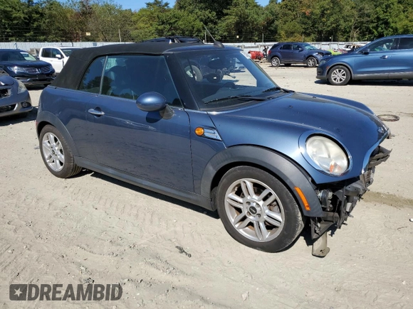 2011 MINI Convertible z VIN WMWZN3C54BTZ78386, wystawiony jako Copart lot #75247934 z przebiegiem 55 875 mil mil oraz Szkoda całkowita • Salvage title. Historia ofert i sprzedaży dostępna na DreamBid. Obrazek 4.