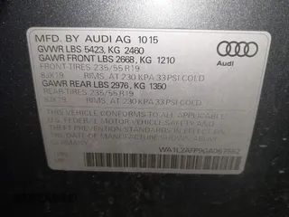 2016 Audi Q5 Premium Plus with VIN WA1L2AFP9GA067552, listed as a IAAI auction lot 41835343 with 67,503 mi miles. Bid and sale history available at carsss.com. Image 9.