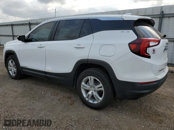 2024 GMC Terrain SLE with VIN 3GKALMEG1RL268701, listed as a Copart auction lot 55166565 with 9,849 mi miles and Salvage title. Bid and sale history available at DreamBid. Image 2.