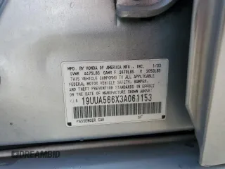 2003 Acura TL with VIN 19UUA566X3A061153, listed as a Copart auction lot 47646255 with 117,065 mi miles and Salvage Title. Bid and sale history available at carsss.com. Image 14.