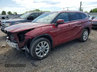 2023 Toyota Highlander Hybrid Limited with VIN 5TDXBRCH9PS110552, listed as a Copart auction lot 55922285 with 39,391 mi miles and Salvage title. Bid and sale history available at DreamBid. Image 1.