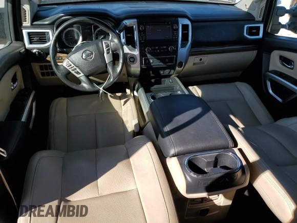 2016 Nissan Titan Platinum Reserve z VIN 1N6BA1F20GN508130, wystawiony jako Copart lot #58246965 z przebiegiem 62 604 mil mil oraz Czysty tytuł • Clean title. Historia ofert i sprzedaży dostępna na DreamBid. Obrazek 8.