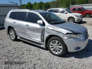2008 Toyota Highlander Hybrid Limited with VIN JTEEW44AX82013252, listed as a Copart auction lot 52811935 with 200,042 mi miles and Salvage Title. Bid and sale history available at carsss.com. Image 4.