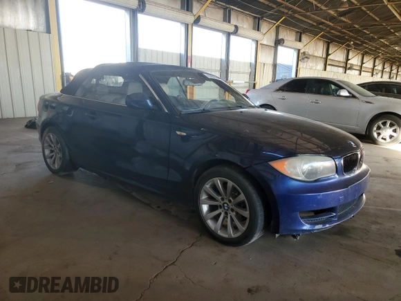 2011 BMW 1 Series 128i with VIN WBAUL7C53BVM81003, listed as a Copart auction lot 43986665 with Not provided miles and Salvage title. Bid and sale history available at DreamBid. Image 4.