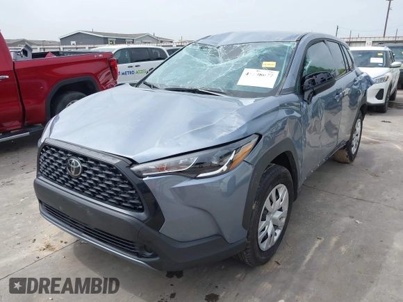 2023 Toyota Corolla Cross L with VIN 7MUAAAAG9PV047205, listed as a IAAI auction lot 41898077 with 29,184 mi miles and . Bid and sale history available at DreamBid. Image 2.