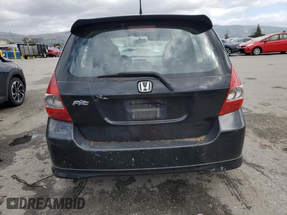 2007 Honda Fit Sport with VIN JHMGD37617S004392, listed as a Copart auction lot 44965225 with 137,896 mi miles and Salvage Title. Bid and sale history available at carsss.com. Image 6.