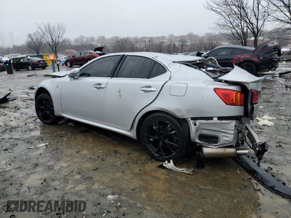 2010 Lexus IS 350 with VIN JTHBE5C24A5024681, listed as a Copart auction lot 45039015 with 158,335 mi miles and Salvage Title. Bid and sale history available at DreamBid. Image 2.