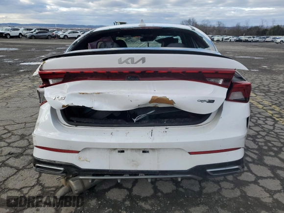 2022 Kia K5 GT-Line with VIN 5XXG64J26NG143450, listed as a Copart auction lot 85904574 with 0 mi miles and Salvage Title. Bid and sale history available at carsss.com. Image 6.