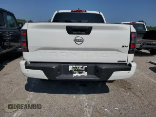 2023 Nissan Frontier SV with VIN 1N6ED1EJ3PN610373, listed as a Copart auction lot 66322534 with 22,505 mi miles and Salvage Title. Bid and sale history available at carsss.com. Image 6.