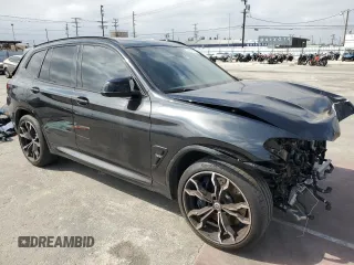 2022 BMW X3 M with VIN 5YM13EC00N9N39913, listed as a Copart auction lot 53989784 with 0 mi miles and Salvage Title. Bid and sale history available at carsss.com. Image 4.