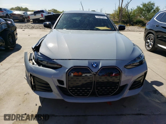 2023 BMW i4 eDrive40 with VIN WBY73AW05PFR37077, listed as a Copart auction lot 71647303 with 1,738 mi miles. Bid and sale history available at carsss.com. Image 5.