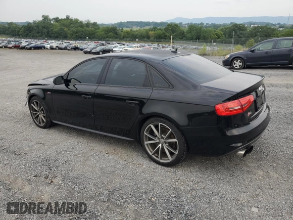 2015 Audi S4 Premium Plus with VIN WAUBGAFL0FA106590, listed as a Copart auction lot 64687474 with 122,061 mi miles and Salvage Title. Bid and sale history available at carsss.com. Image 2.