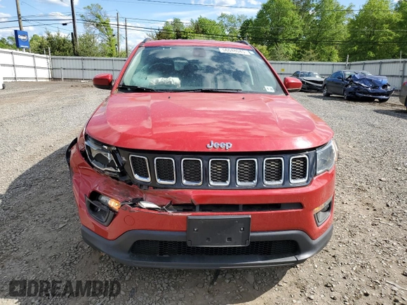 2020 Jeep Compass Latitude z VIN 3C4NJDBB1LT129848, wystawiony jako Copart lot #56048045 z przebiegiem 42 449 mil mil oraz Szkoda całkowita • Salvage title. Historia ofert i sprzedaży dostępna na DreamBid. Obrazek 5.