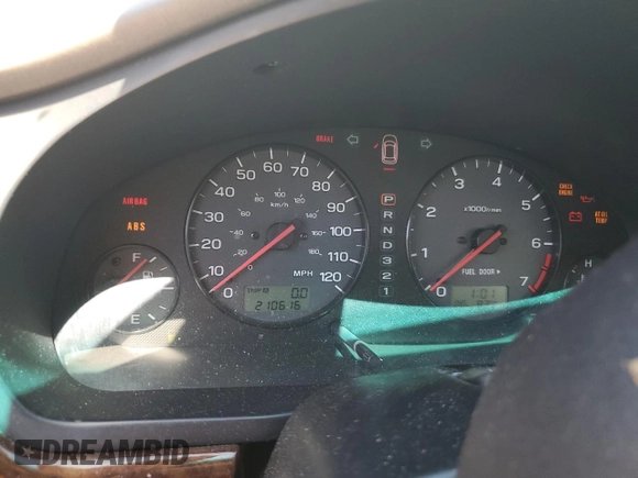 2002 Subaru Legacy Outback with VIN 4S3BH665427633764, listed as a Copart auction lot 57443145 with 210,616 mi miles and Salvage title. Bid and sale history available at DreamBid. Image 9.