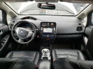 2015 Nissan LEAF SV with VIN 1N4AZ0CP6FC324845, listed as a Copart auction lot 43324283 with 53,815 mi miles. Bid and sale history available at carsss.com. Image 8.
