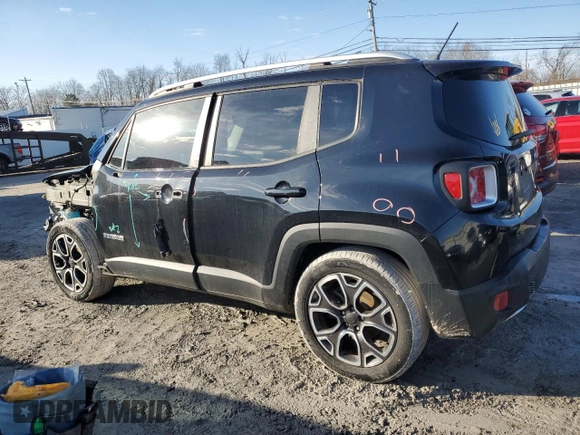 2017 Jeep Renegade Limited with VIN ZACCJADB7HPF08466, listed as a Copart auction lot 46665755 with 139,838 mi miles and Salvage title. Bid and sale history available at DreamBid. Image 2.