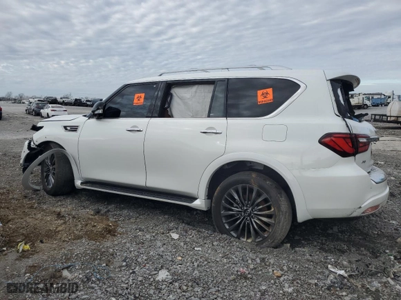 2024 Infiniti QX80 SENSORY with VIN JN8AZ2BE6R9326123, listed as a Copart auction lot 43717935 with 0 mi miles and Salvage Title. Bid and sale history available at carsss.com. Image 2.