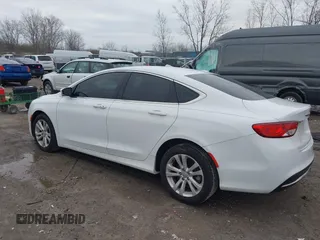 2015 Chrysler 200 Limited with VIN 1C3CCCAB8FN675942, listed as a IAAI auction lot 41956660 with 121,441 mi miles. Bid and sale history available at carsss.com. Image 3.