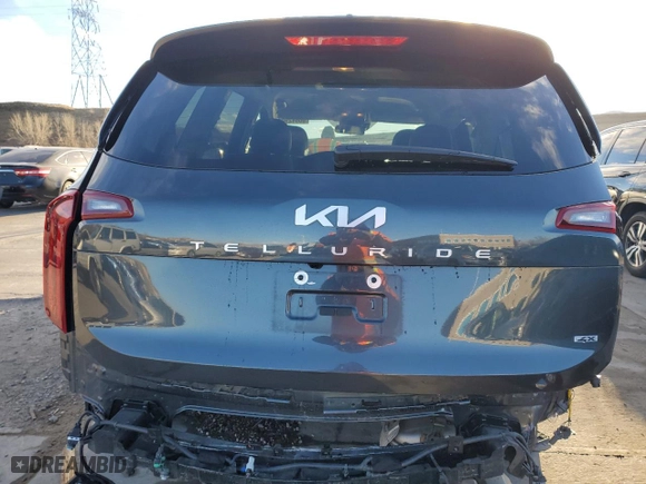 2024 Kia Telluride S with VIN 5XYP6DGC9RG513582, listed as a Copart auction lot 86842944 with 16,432 mi miles and Salvage Title. Bid and sale history available at carsss.com. Image 6.