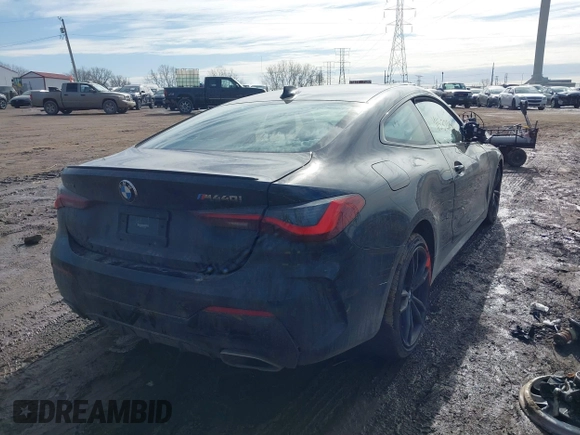 2021 BMW 4 Series M440i xDrive with VIN WBA13AR07MCF99133, listed as a IAAI auction lot 41532804 with 14,983 mi miles and . Bid and sale history available at DreamBid. Image 4.