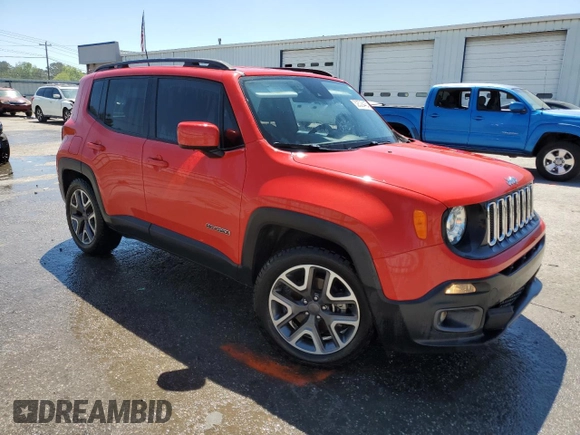 2018 Jeep Renegade Latitude with VIN ZACCJABB3JPG86304, listed as a Copart auction lot 52539445 with 80,200 mi miles and Salvage Title. Bid and sale history available at DreamBid. Image 4.