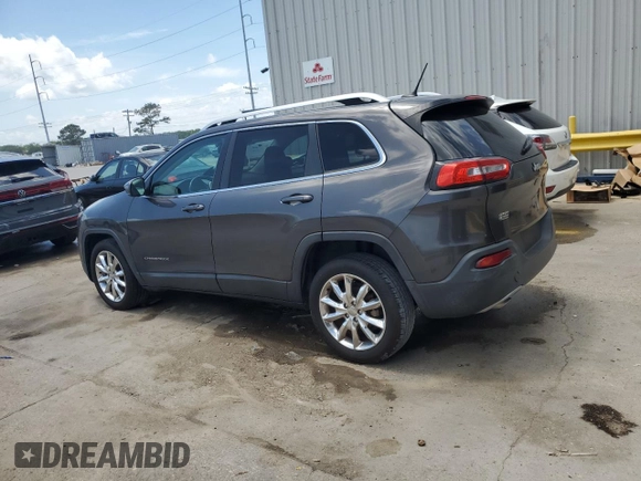 2014 Jeep Cherokee Limited with VIN 1C4PJLDB1EW154245, listed as a Copart auction lot 54428845 with 122,370 mi miles and Salvage Title. Bid and sale history available at DreamBid. Image 2.