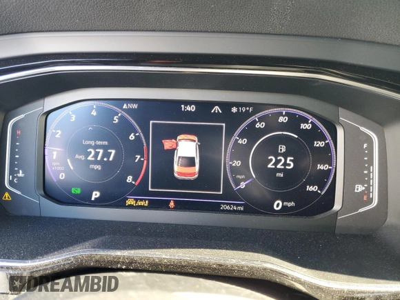 2023 Volkswagen Jetta GLI Autobahn with VIN 3VW2T7BU5PM060787, listed as a Copart auction lot 44779915 with 20,624 mi miles and Salvage Title. Bid and sale history available at DreamBid. Image 9.