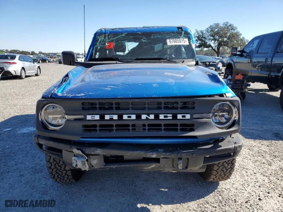2024 Ford Bronco Black Diamond with VIN 1FMDE1AH3RLA45289, listed as a Copart auction lot 87805915 with 4,644 mi miles and Salvage Title. Bid and sale history available at carsss.com. Image 5.