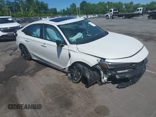 2025 Honda Civic Si z VIN 2HGFE1E51SH470480, wystawiony jako IAAI lot #42208914 z przebiegiem 14 458 mil mil oraz . Historia ofert i sprzedaży dostępna na DreamBid. Obrazek 1.