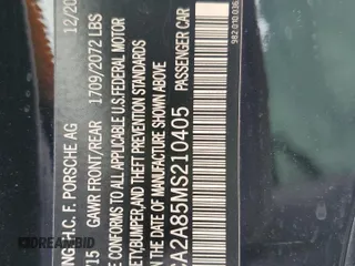 2021 Porsche 718 Boxster z VIN WP0CA2A85MS210405, wystawiony jako Copart lot #55109175 z przebiegiem 20 684 mil mil oraz Szkoda całkowita • Salvage title. Historia ofert i sprzedaży dostępna na DreamBid. Obrazek 12.