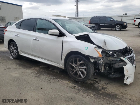2014 Nissan Sentra SR with VIN 3N1AB7AP3EY324224, listed as a Copart auction lot 53715525 with 75,282 mi miles and Salvage Title. Bid and sale history available at carsss.com. Image 4.