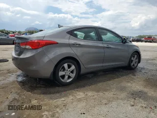 2013 Hyundai Elantra GLS with VIN 5NPDH4AE2DH408021, listed as a Copart auction lot 60660675 with 75,026 mi miles and Salvage title. Bid and sale history available at DreamBid. Image 3.