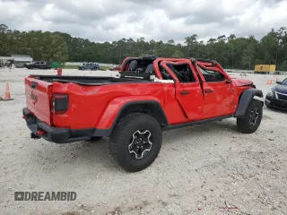 2020 Jeep Gladiator Rubicon z VIN 1C6JJTBG4LL167159, wystawiony jako Copart lot #54992395 z przebiegiem 73 906 mil mil oraz Szkoda całkowita • Salvage title. Historia ofert i sprzedaży dostępna na DreamBid. Obrazek 3.