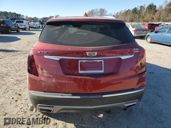 2023 Cadillac XT5 FWD Premium Luxury with VIN 1GYKNCRS8PZ216887, listed as a Copart auction lot 82563534 with 17,275 mi miles and Salvage Title. Bid and sale history available at carsss.com. Image 6.