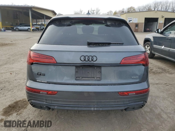 2023 Audi Q5 S line Premium Plus with VIN WA1E2AFY4P2069690, listed as a Copart auction lot 80200504 with 28,090 mi miles and Salvage title. Bid and sale history available at DreamBid. Image 6.
