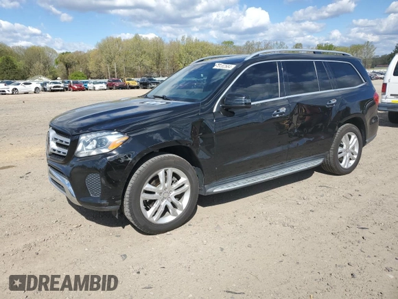 2017 Mercedes-Benz GLS 450 with VIN 4JGDF6EE1HA798923, listed as a Copart auction lot 49382684 with 107,430 mi miles and . Bid and sale history available at DreamBid. Image 1.